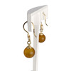 Boucles d'oreilles d'occasion or 750 jaune ambre - vue V2