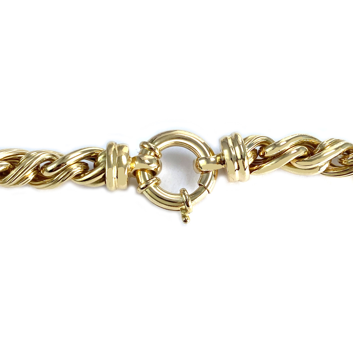 Collier d'occasion or 750 jaune maille fantaisie 50 cm - vue 3