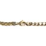 Collier d'occasion en 2 ors 750, maille fantaisie, 44 cm - vue 3