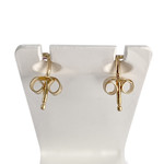 Boucles d'oreilles d'occasion or 750 jaune rubis - vue 3