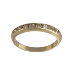 Bague d'occasion or 750 jaune diamants - vue 1