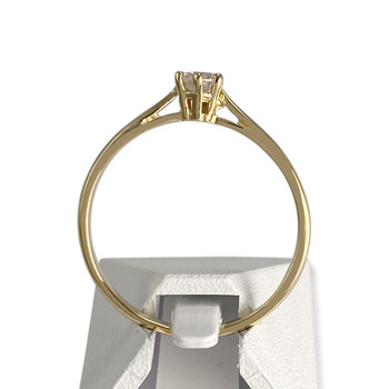 Solitaire second hand gold 750 yellow diamond