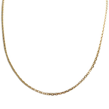 Tweedehands ketting van 750 geelgoud met forcat-schakels, 45 cm
