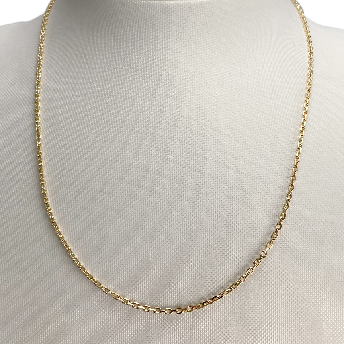 Tweedehands gouden ketting 750 geel gaas forcat - bekijk 2