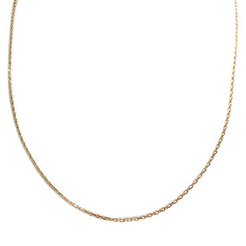 Chaîne d'occasion or 750 jaune maille forcat 47 cm