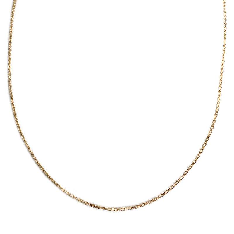 Chaîne d'occasion or 750 jaune maille forcat 47 cm - vue 1