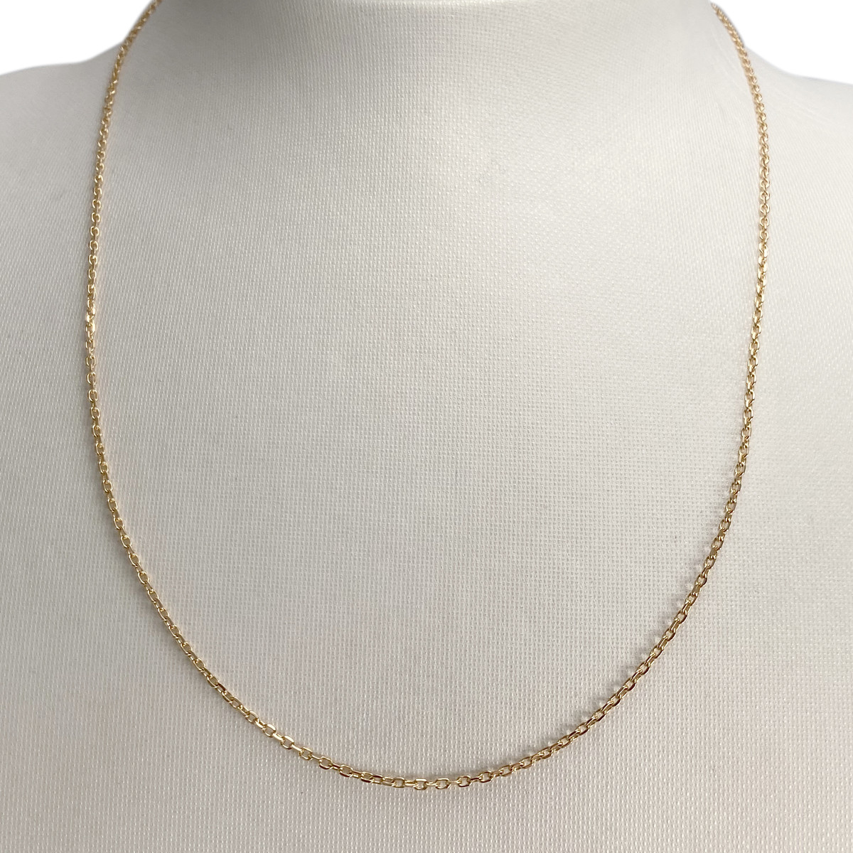 Chaîne d'occasion or 750 jaune maille forcat - vue 2