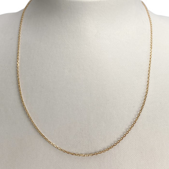 Tweedehands gouden ketting 750 geel gaas forcat