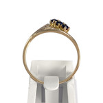 Bague d'occasion or 750 jaune saphirs - vue 3
