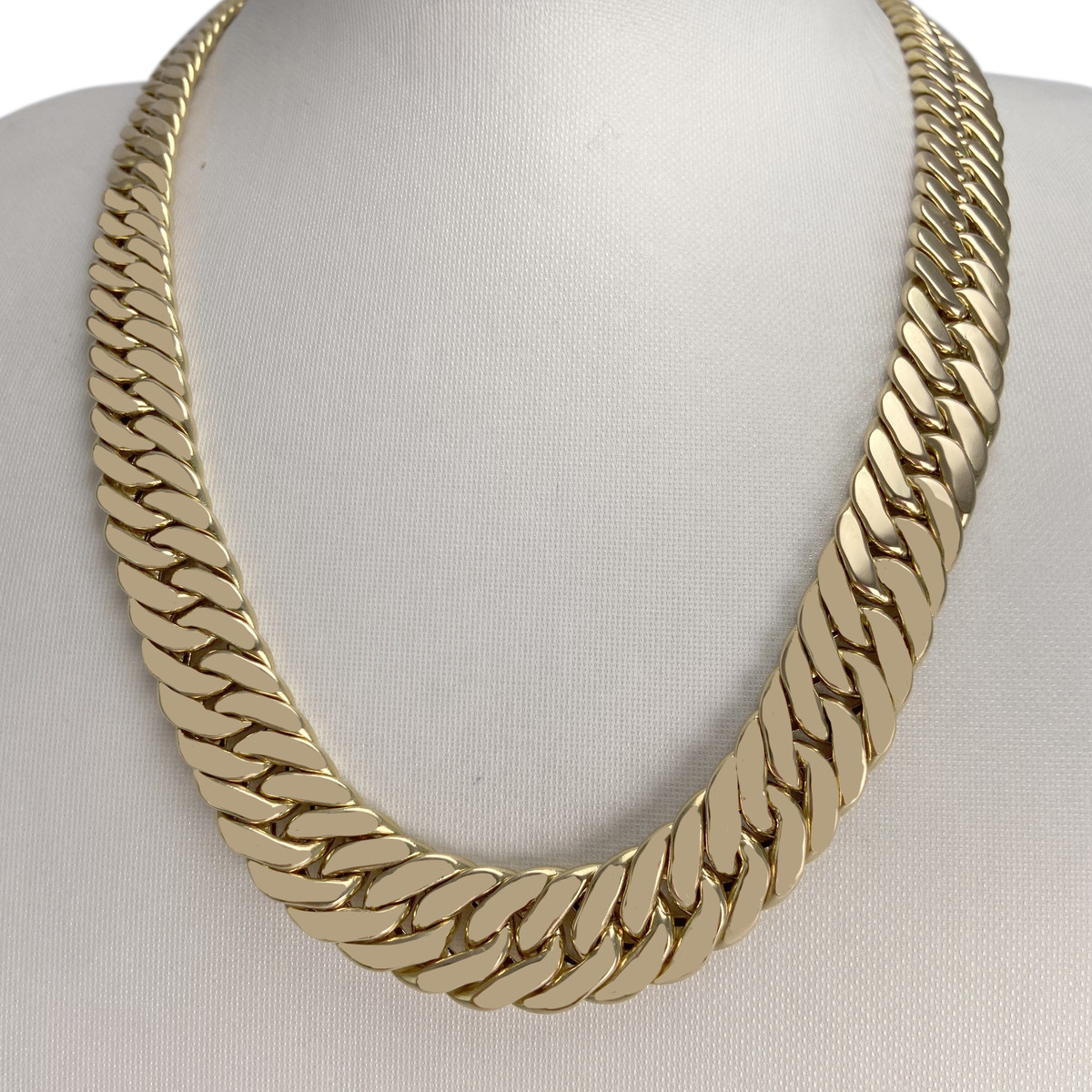 Collier d'occasion or 750 jaune coeurs maille forcat rubis - vue 5