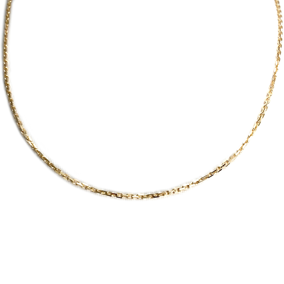 Tweedehands gouden ketting 750 geel gaas forcat