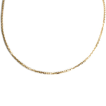 Tweedehands gouden ketting 750 geel gaas forcat