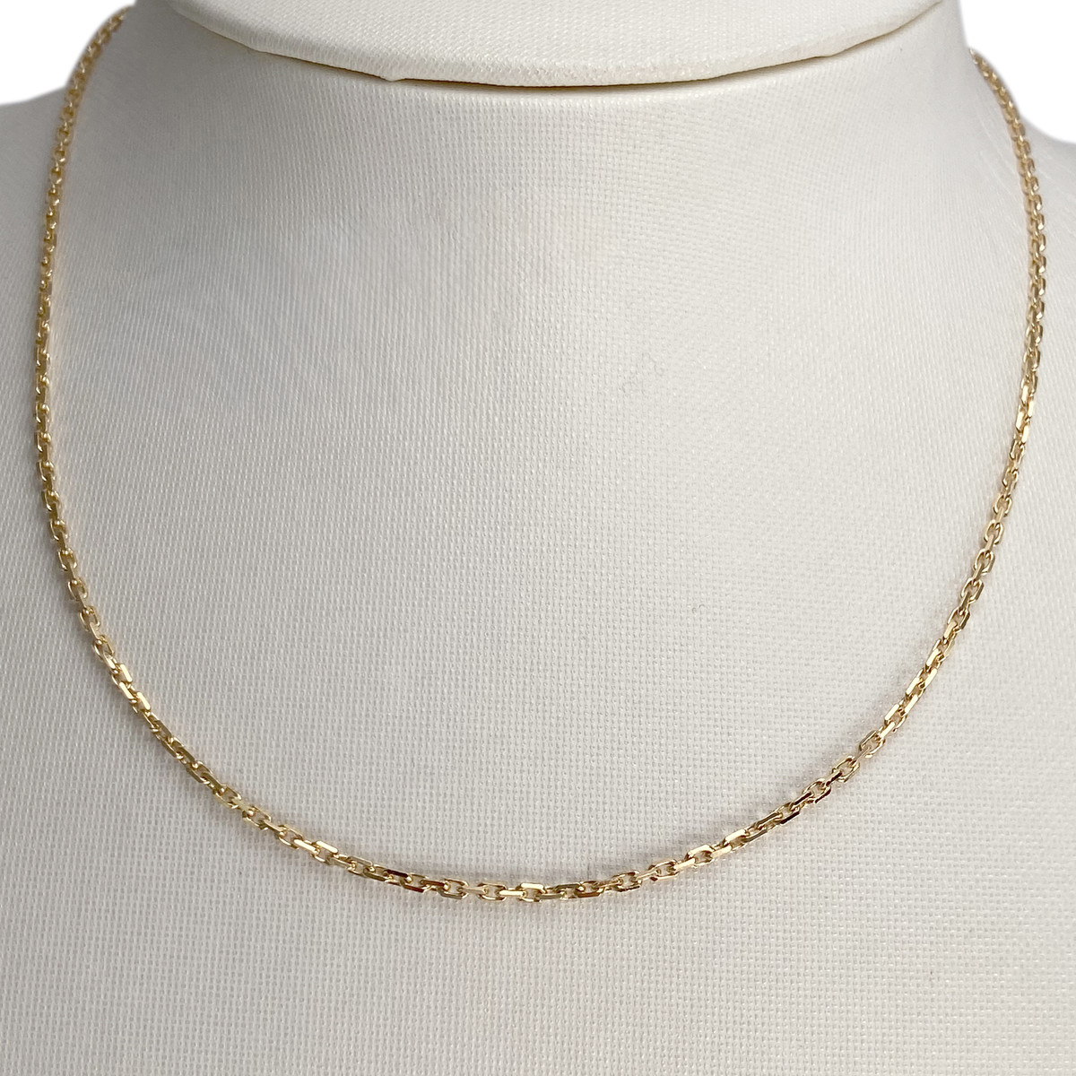 Tweedehands gouden ketting 750 geel gaas forcat - bekijk 2