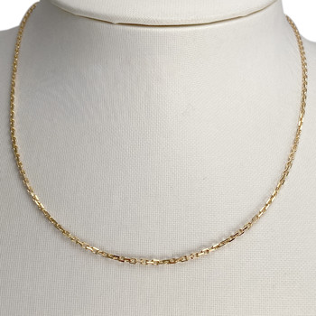 Tweedehands gouden ketting 750 geel gaas forcat