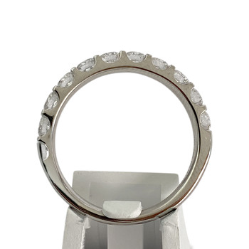 Bague d'occasion or 750 blanc diamants synthétique