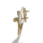 Boucles d'oreilles d'occasion or 750 jaune diamants - vue 2