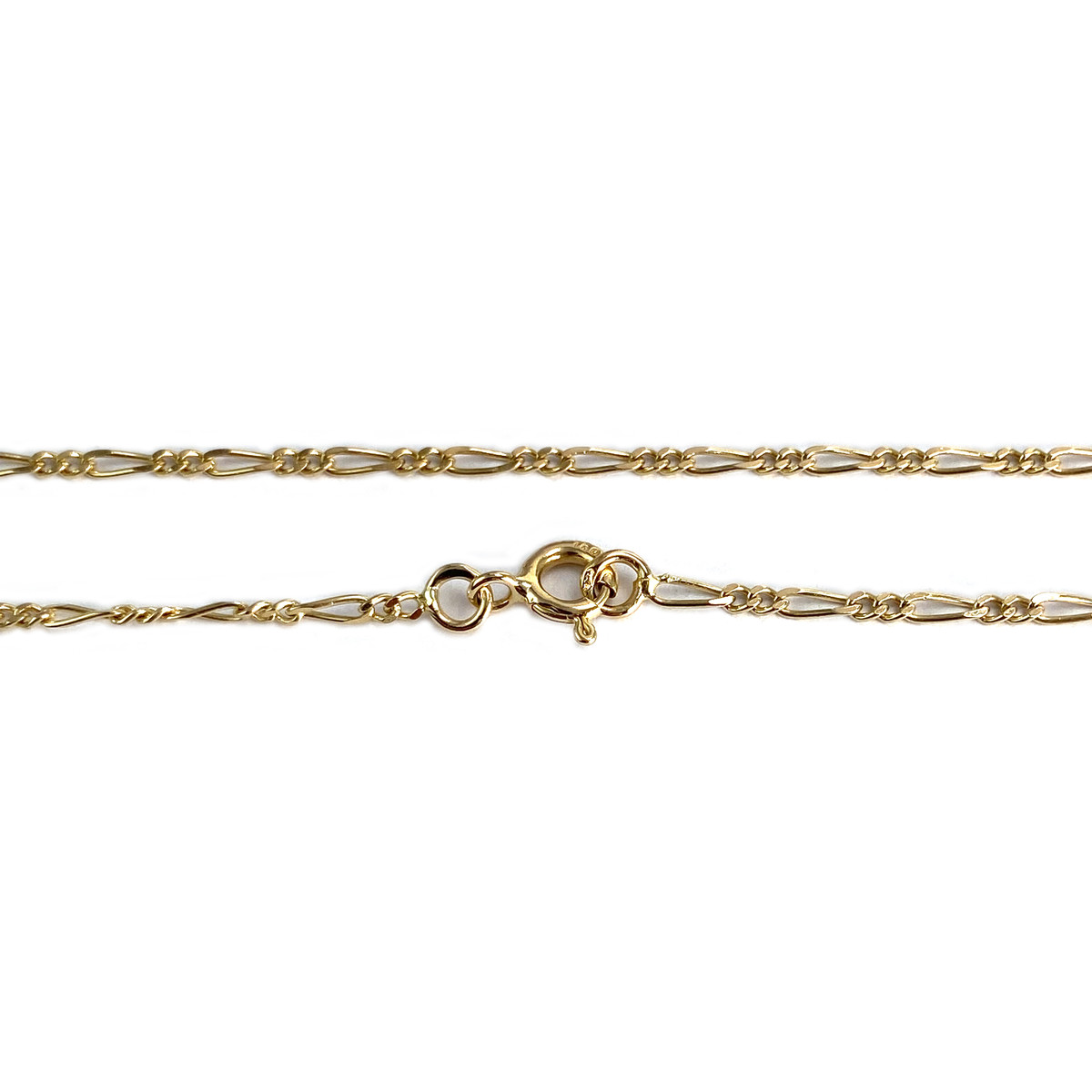 Chaîne d'occasion or 750 jaune maille cheval et alternée 40,5 cm - vue 3