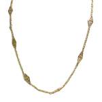 Sautoir d'occasion or 750 jaune maille fantaisie 85 cm - vue 1