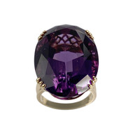 Bague d'occasion or 750 jaune améthyste