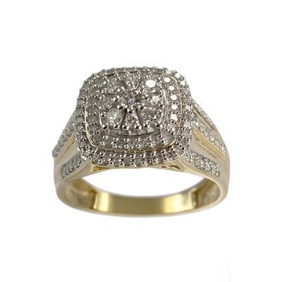 Bague d'occasion 2 tons 750 diamants - vue 1
