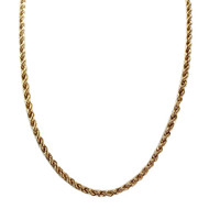 Collier d'occasion or 750 jaune maille fantaisie