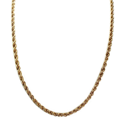 Collier d'occasion or 750 jaune maille fantaisie