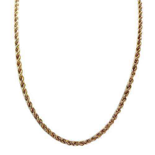 Collier d'occasion or 750 jaune maille fantaisie