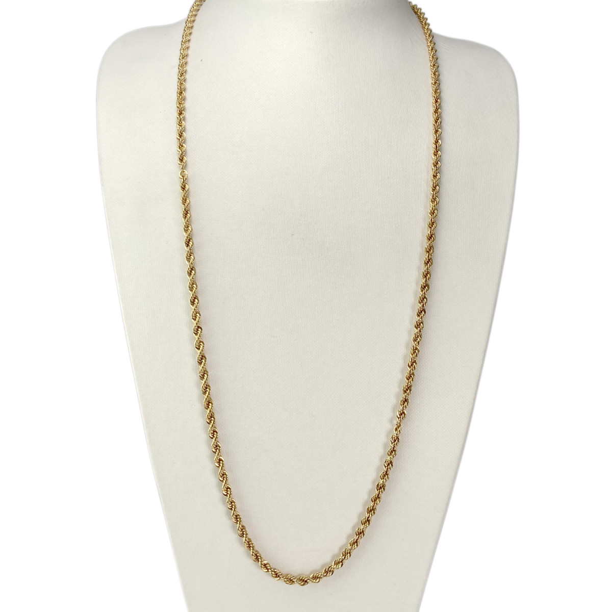 Collier d'occasion or 750 jaune maille fantaisie - vue 2