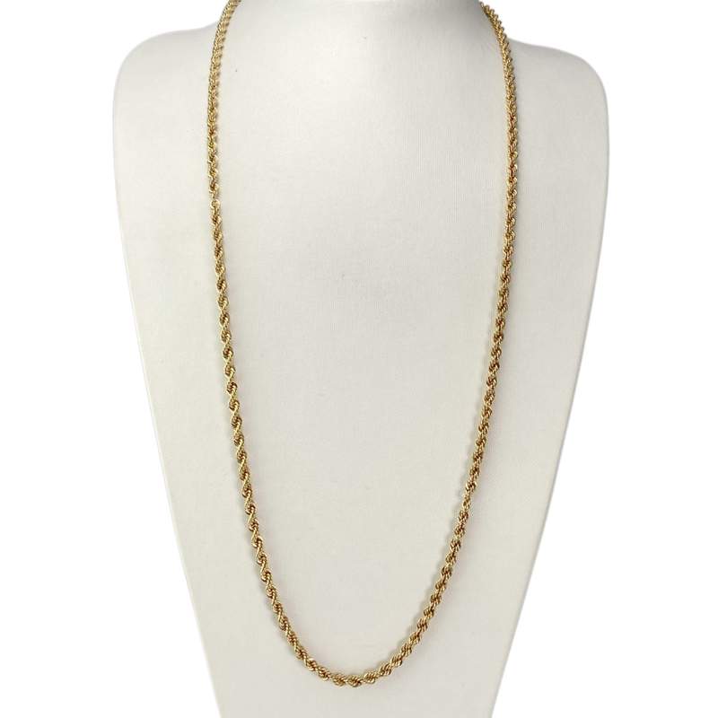 Collier d'occasion or 750 jaune maille fantaisie - vue 2