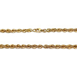 Collier d'occasion or 750 jaune maille fantaisie - vue 3