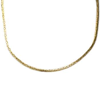 Collier d'occasion en or jaune 750, maille fantaisie, 40 cm