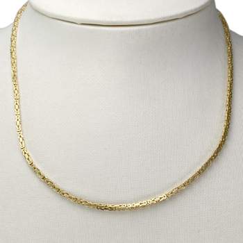 Collier d'occasion en or jaune 750, maille fantaisie, 40 cm
