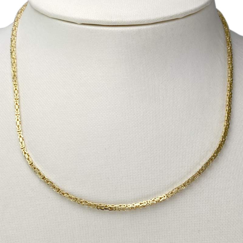 Collier d'occasion or 750 jaune maille fantaisie - vue 2
