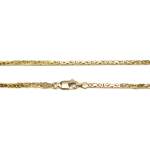 Collier d'occasion en or jaune 750, maille fantaisie, 40 cm - vue 3