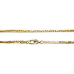 Collier d'occasion or 750 jaune maille fantaisie - vue 3