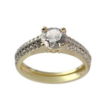 Bague d'occasion or 585 jaunezirconias - vue 1