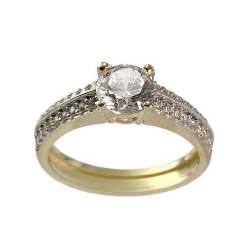 Bague d'occasion or 585 jaunezirconias