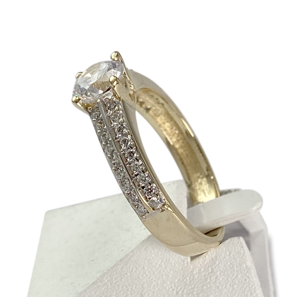 Bague d'occasion or 585 jaunezirconias - vue 2