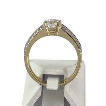 Bague d'occasion or 585 jaunezirconias