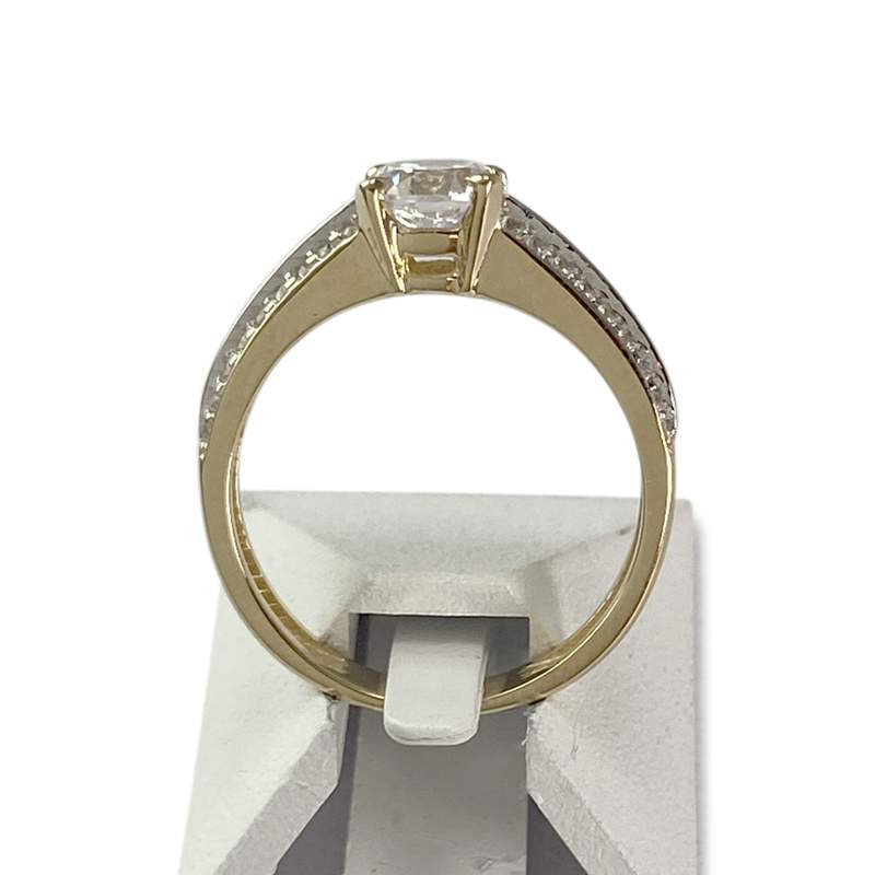 Bague d'occasion or 585 jaunezirconias - vue 3