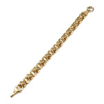 Bracelet d'occasion or 750 jaune maille fantaisie - vue 2