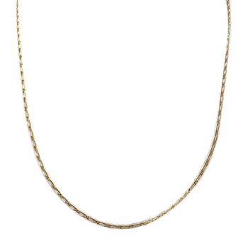 Chaîne d'occasion or 750 jaune maille cheval et alternée