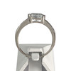 Bague d'occasion or 750 blanc diamants aigue marine - vue V3