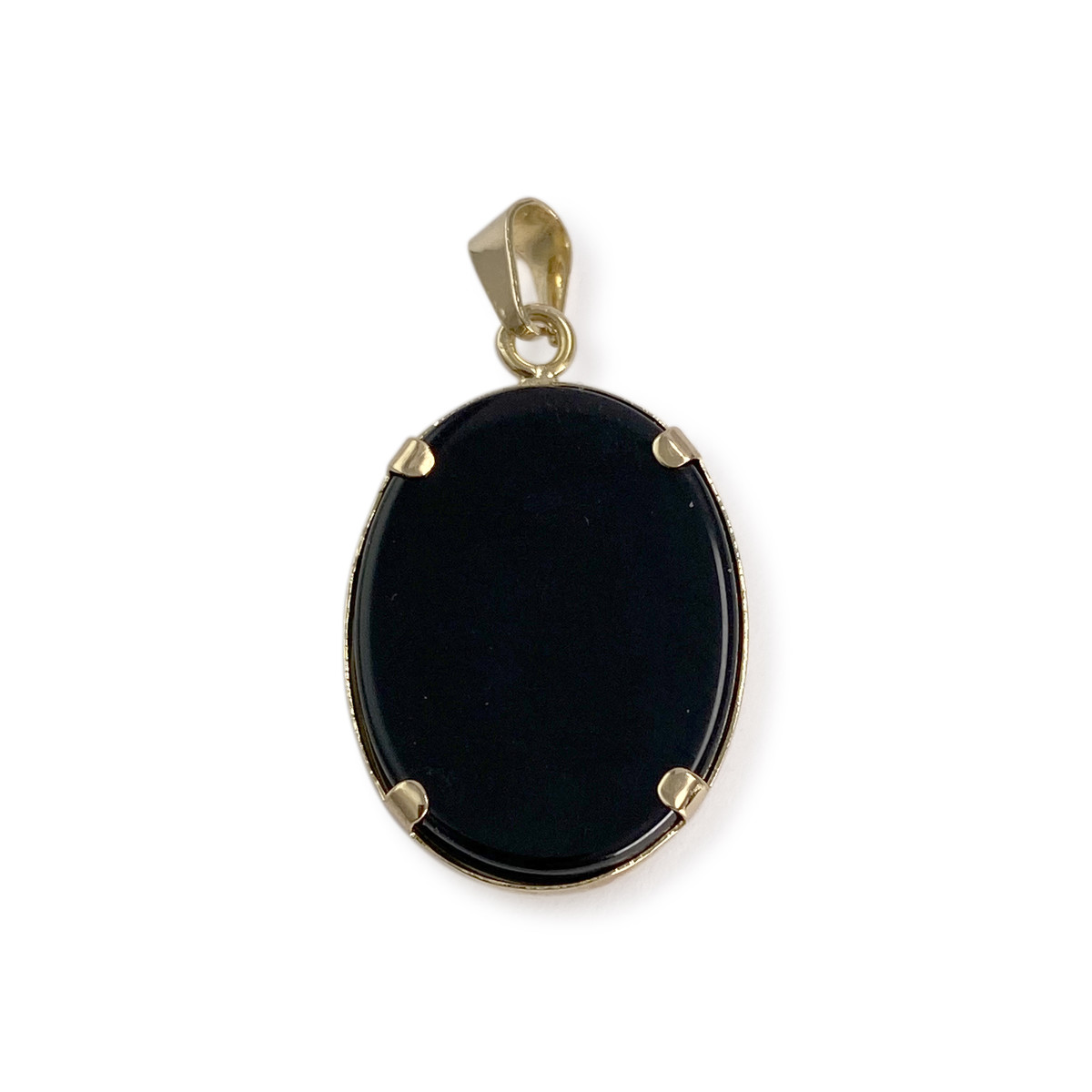 Tweedehands hanger van 750 geelgoud met camee - afbeelding 2