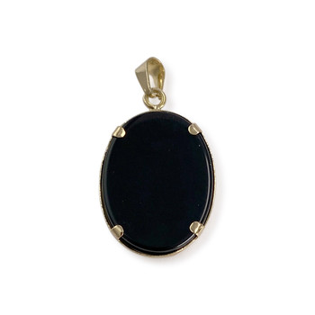 Tweedehands gouden hanger 750 geel camee