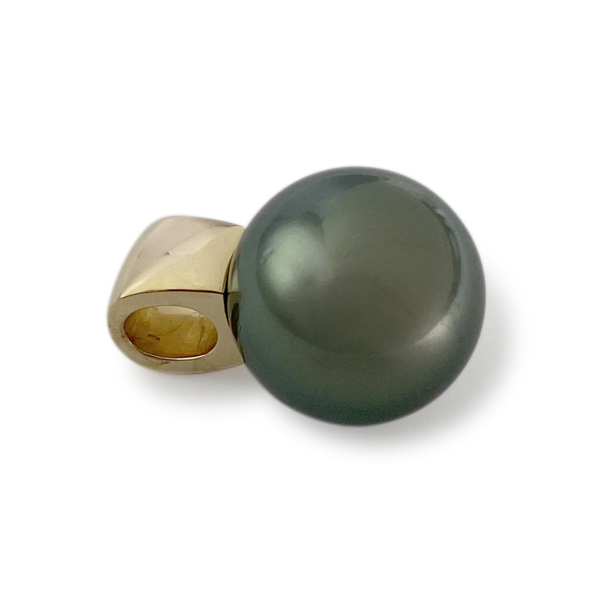 Pendentif d'occasion or 750 jaune perlede tahiti - vue 2