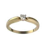 Bague d'occasion  or 750 diamant - vue 1