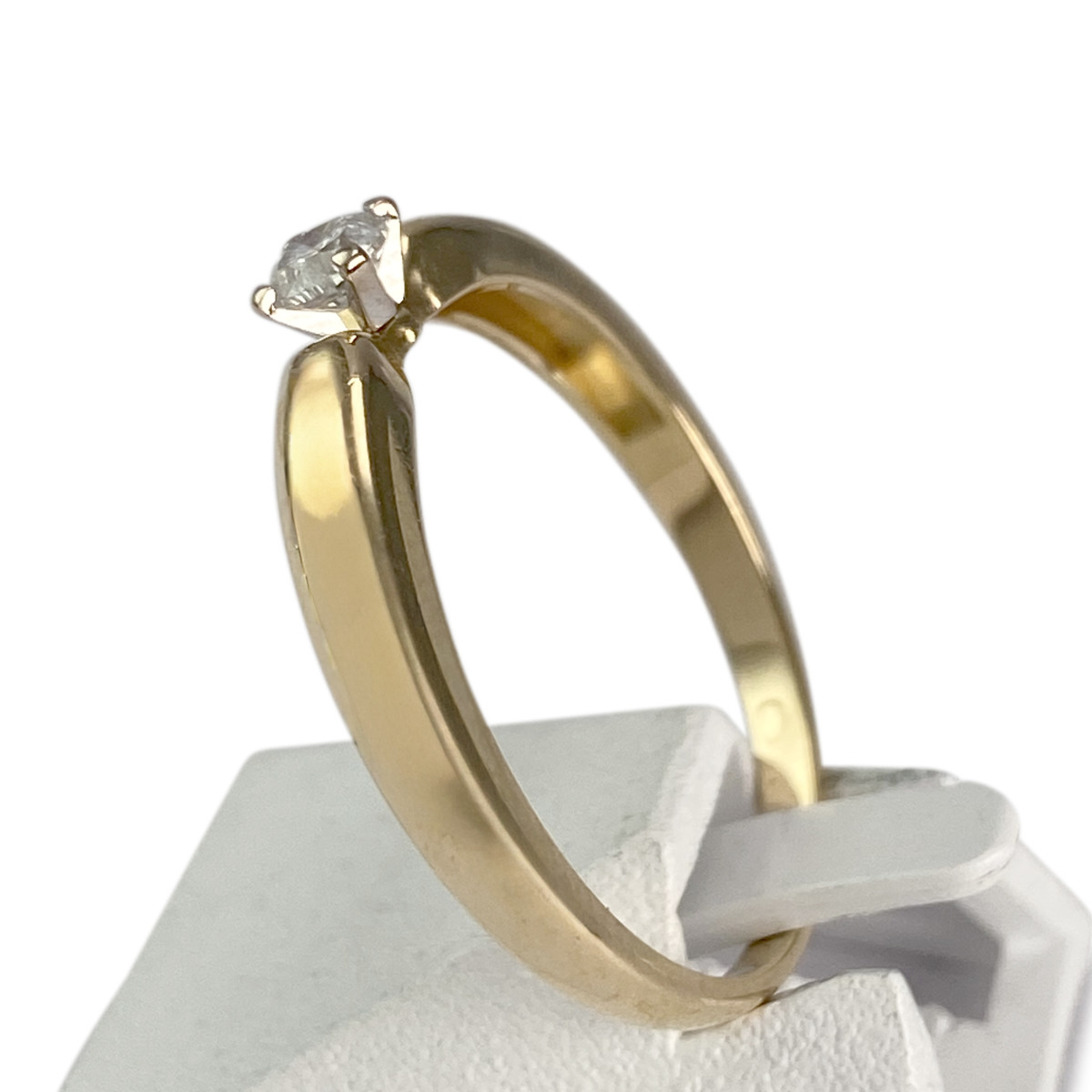 Bague d'occasion  or 750 diamant - vue 2