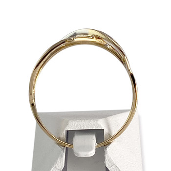 Bague d'occasion  or 750 2 tons diamants