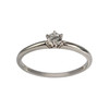 Solitaire d'occasion or 750 blanc diamant - vue V1
